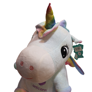 عروسک یونیکورن Unicorn بالدار سفید ارتفاع 53 سانتی متر -اسباب بازی